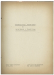 Moe Howard's 34pp. Script Dated May 1941 for The Three Stooges Film ''Some More of Samoa'' -- Archival Repair to Cover, Overall Very Good Condition